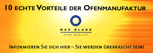 Vorteile Kaminoefen von Max Blank